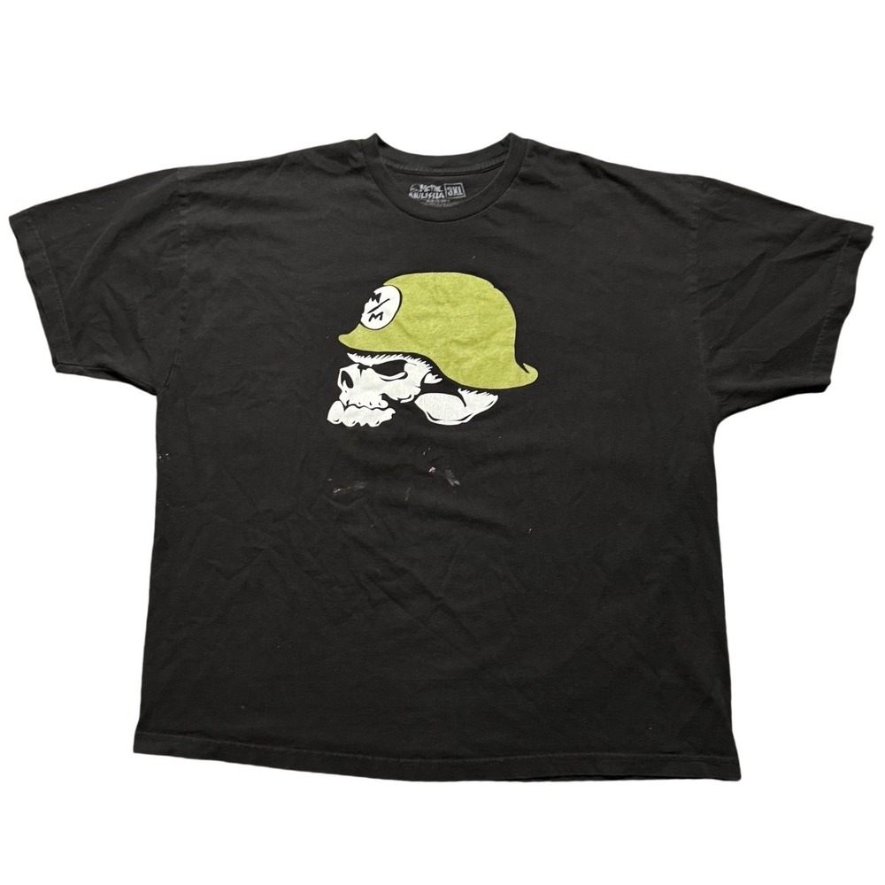 Metal Mulisha Skull Helmet Graphic T Shirt Black Mens 3XL